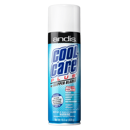 Andis Cool Care Plus Coolant, Disinfectant, Lubricant, & Rust-Preventative Cleaning Spray (439ml/15.5oz)