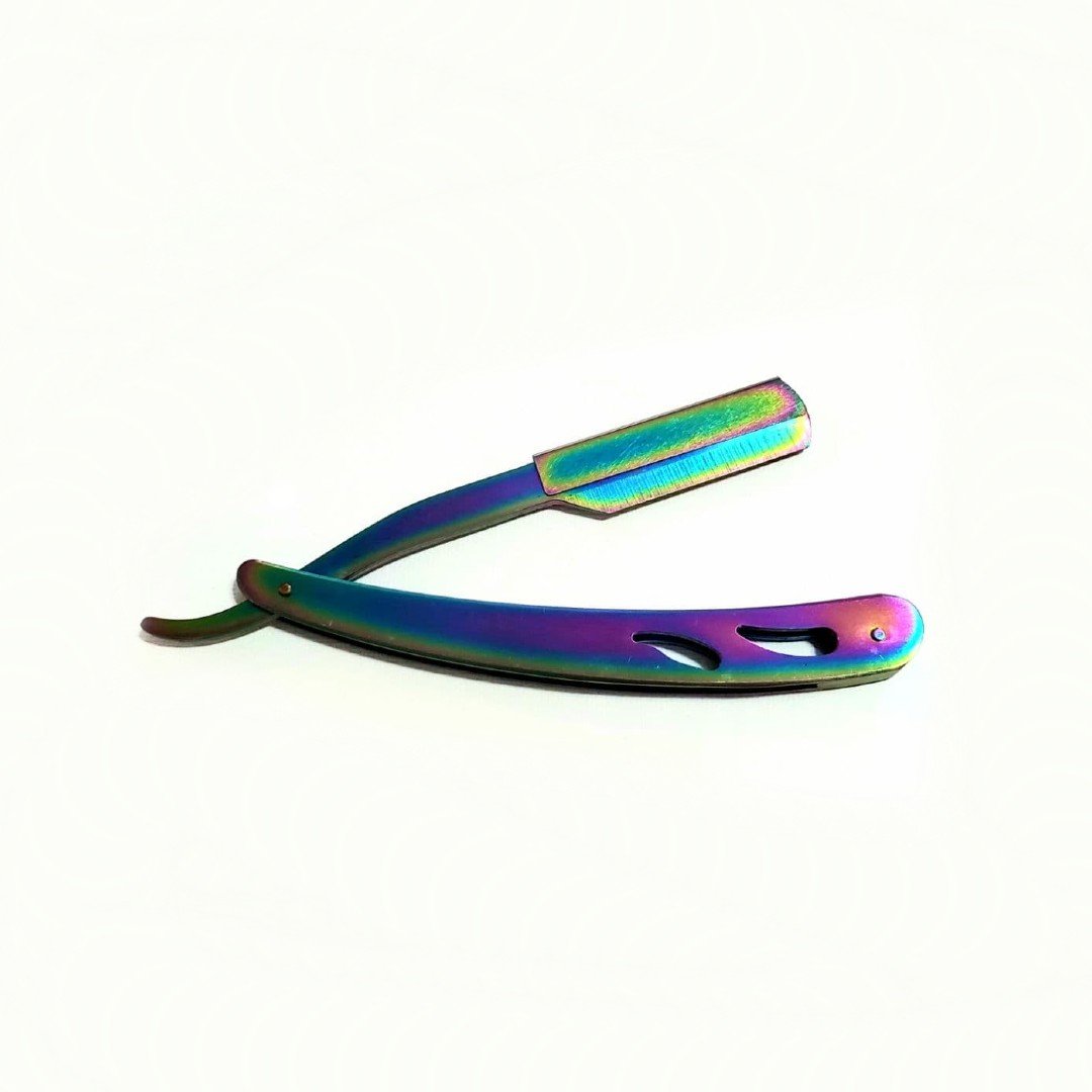 Barber Straight Edge Shaving Razor Rainbow Color tkrrazor – BSS9