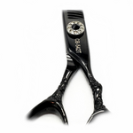 Kashi CB-542T Professional  Thinning Shears Japanese Cobalt Steel  6.5 " 32 Teeth, Black color