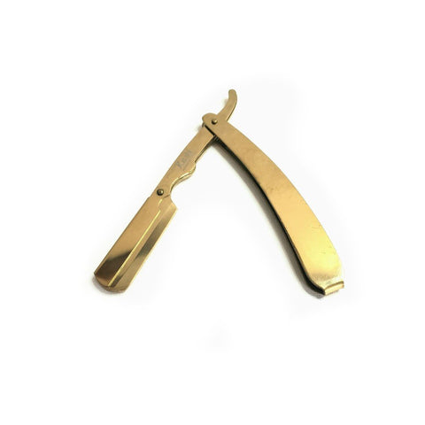 Kashi RG-201E Professional Barber Straight Edge Shaving Razor Gold Color : RG-201E