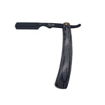 Kashi RBW-107E Professional Barber Razor Shaving Wood Handle and Black Color