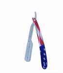 Kashi R-118US Professional  Straight Razors Blade American Flag Design