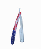 Kashi R-118US Professional  Straight Razors Blade American Flag Design