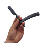 Kashi RBW-107E Professional Barber Razor Shaving Wood Handle and Black Color