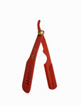 Kashi RR-113 Barber Straight Edge Shaving Razor Red Color