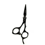 Kashi Professional  Shears, Hair Cutting 6 "and Thinning Shears 6" 30 teeth, Japanese Stainless Steel, Black Color