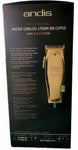 Andis Master Cordless Gold Clipper Limited Edition