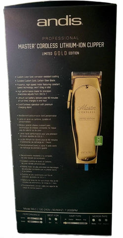 Andis Master Cordless Gold Clipper Limited Edition 12540 – BSS9