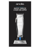 Andis Master Cordless Clipper Silver color 12470