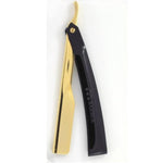 Barber, Professional Razor Platinum Black & Gold  All Metal