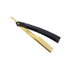 Barber, Professional Razor Platinum Black & Gold  All Metal : tkbarbgold