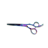 Kashi Professional Cutting Hair Shears   SR-560 Rainbow  Color - Japanese Steel 6 inch