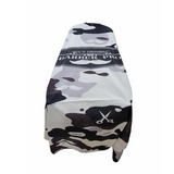 Professional Barber Cape Men's Grooming Barber Pro, One Size, Camo Black and Gray  Print