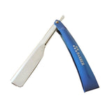 Barber, Professional Razor Platinum & Blue All Metal : tkbarb5